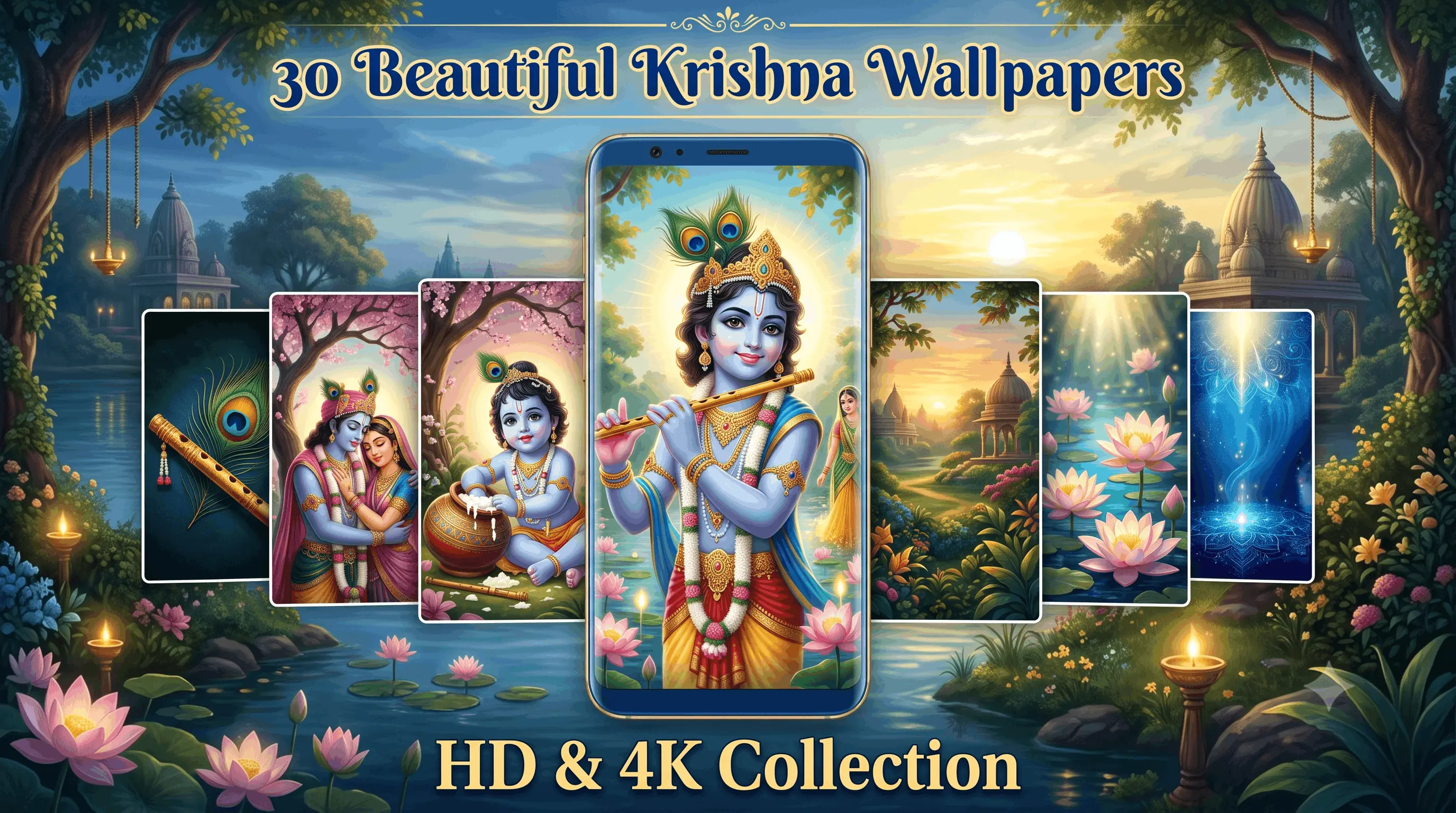 30 Beautiful Krishna HD Wallpapers for Android (HD & 4K)