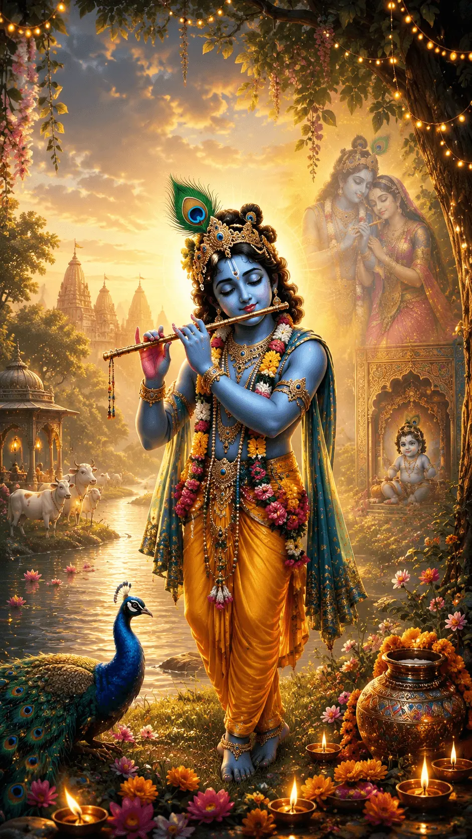 Meaning Behind Popular Lord Krishna Wallpaper Themes